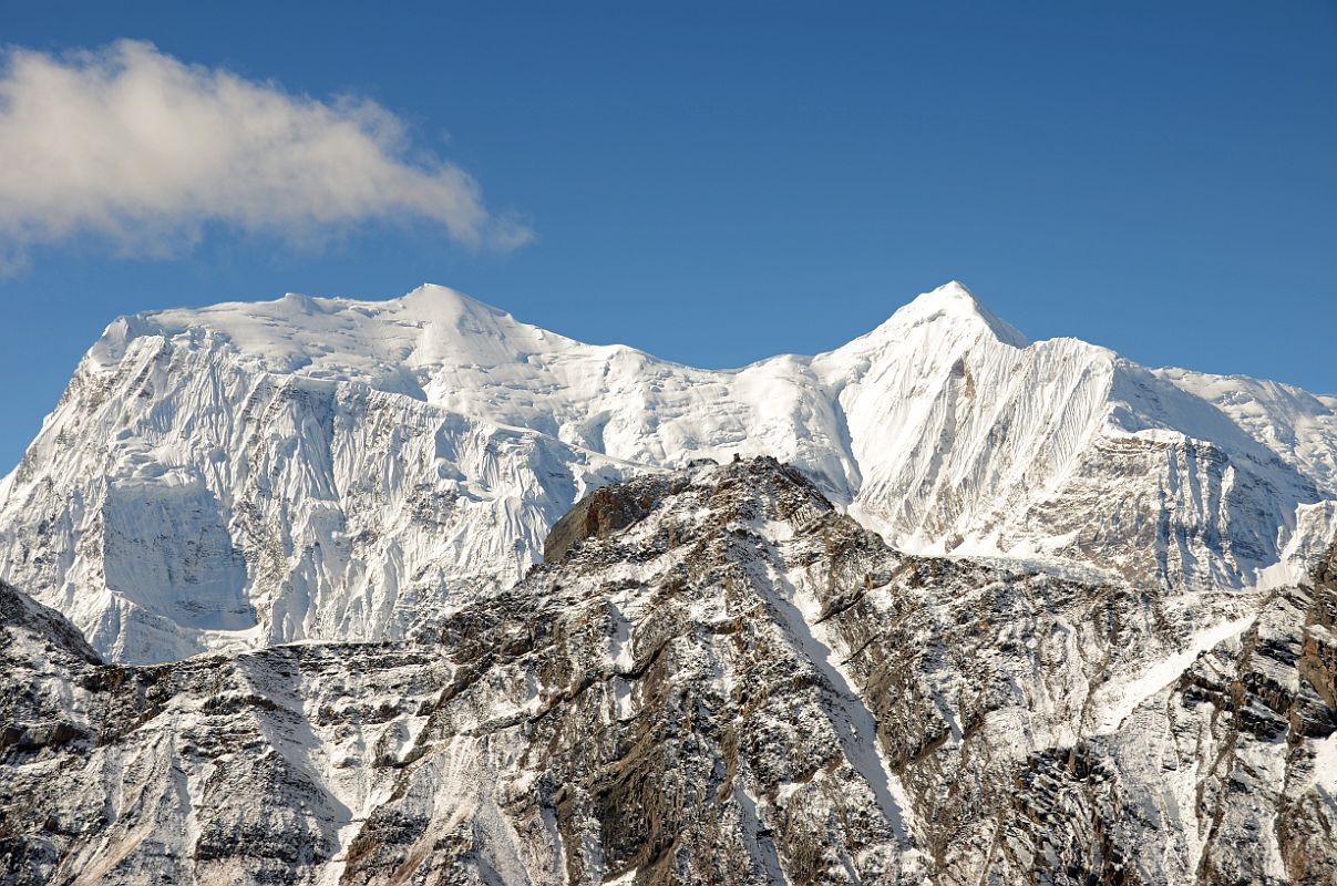 16 Annapurna III and Gangapurna From The Top Of The Ridge On The Way To Chulu Far East Base Camp 